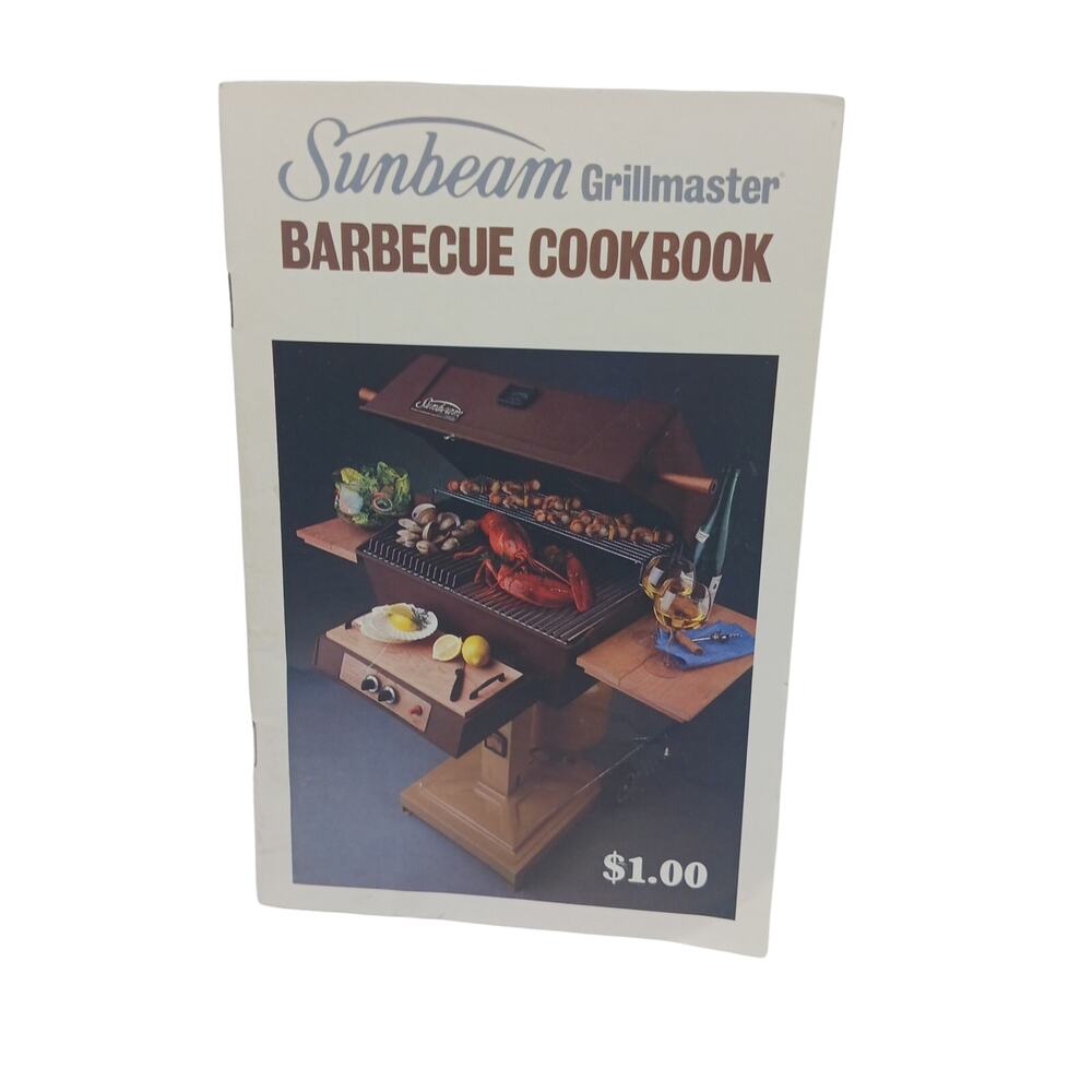 Sunbeam Grillmaster Barbecue Cookbook 1980s Vintage Booklet Grill Master